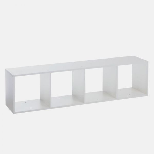 Стеллаж №4 DICE CUBE 4 секции, 360х320х1395, Белый