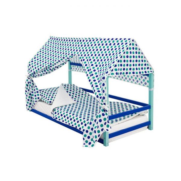 Детская кровать-домик Монтессори Бельмарко Svogen мятно-синий