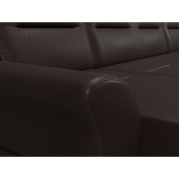 П-образный диван «Клайд», механизм дельфин, экокожа, цвет бежевый