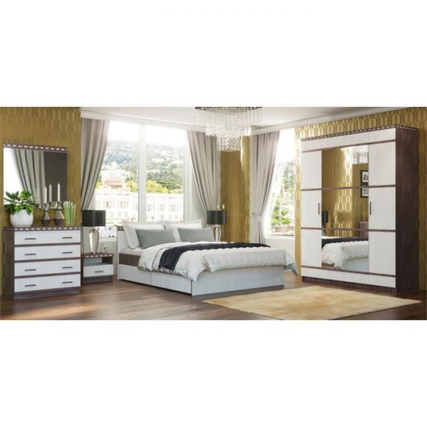 Комод №1 «Ольга 13», 850 ? 492 ? 884 мм, цвет ясень анкор тёмный / ясень анкор светлый