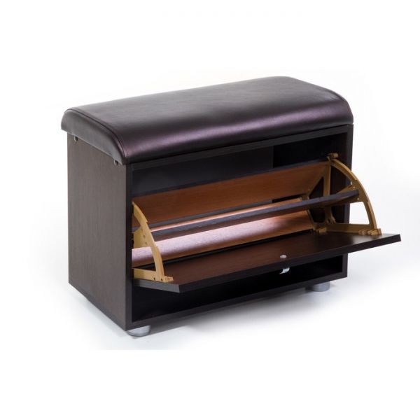 Обувница МС 1(221), 620х300х460, Венге/Баклажан