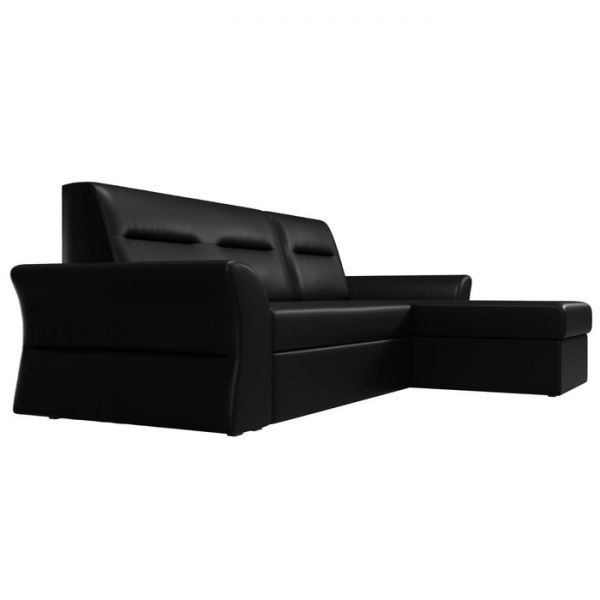 Угловой диван «Клайд», механизм дельфин, экокожа, цвет бежевый