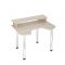 Стол СКЛ-Игр120МО с надстройкой, 1200 ? 900 ? 950 мм, цвет белый жемчуг