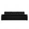 Диван прямой «Атлантида Б/С», механизм еврокнижка, экокожа, цвет чёрный
