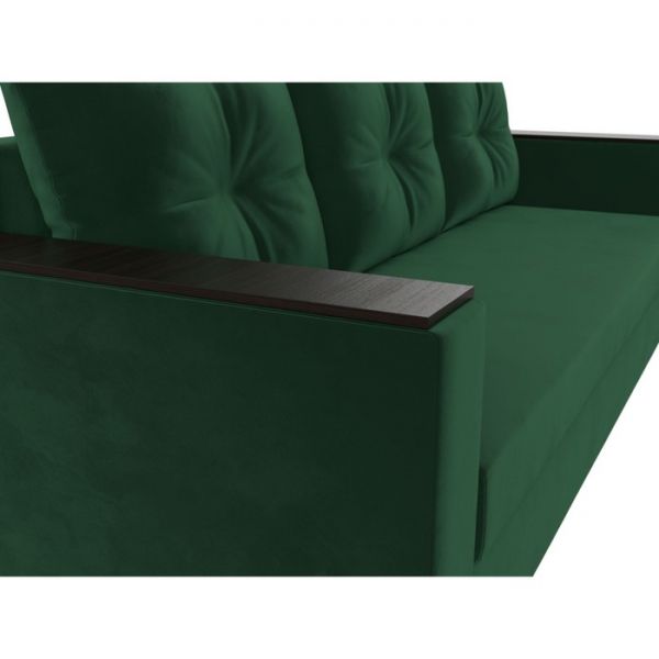 Диван прямой «Атланта лайт», без стола, еврокнижка, велюр, цвет, цвет бежевый