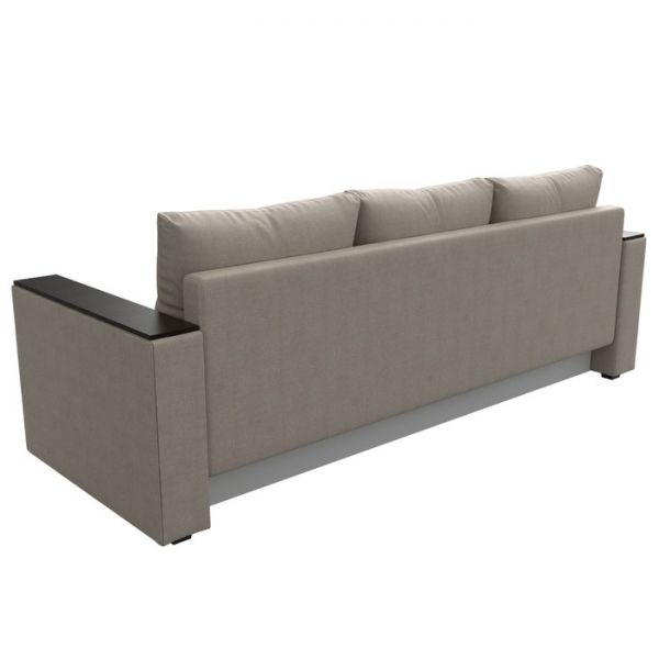 Диван прямой «Атланта лайт», без стола, еврокнижка, рогожка, цвет бежевый