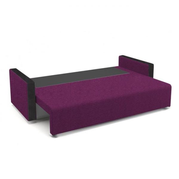 Диван «Алиса 4», рогожка, цвет savana бери/теос блек, 130 ? 185 см