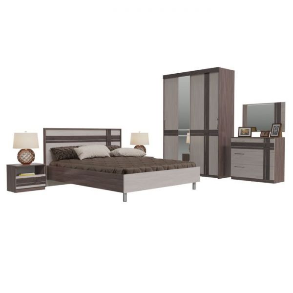 Комод с тремя ящиками ПРЕЗЕНТ Бодега темный/светлый