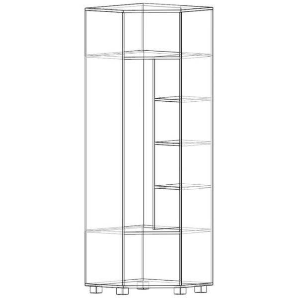 Шкаф угловой Хаски-22 ирландский дуб