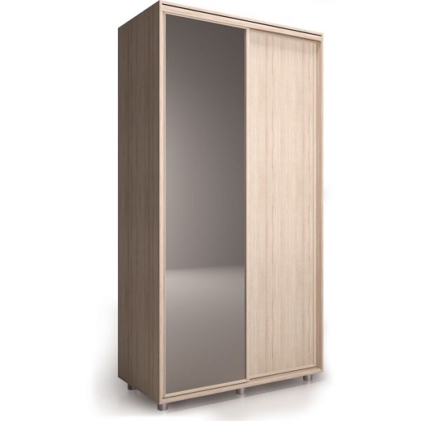 Шкаф-купе Удачный 1 зеркало 1600х600х2300 Венге Темный
