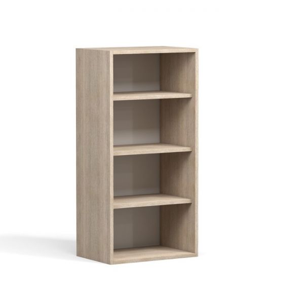 Шкаф навесной Анжелика 450х300х920 Дуб молочный/Ясень