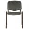 Стул для посетителей BRABIX "Iso CF-005", черный каркас, экокожа серый, 531979