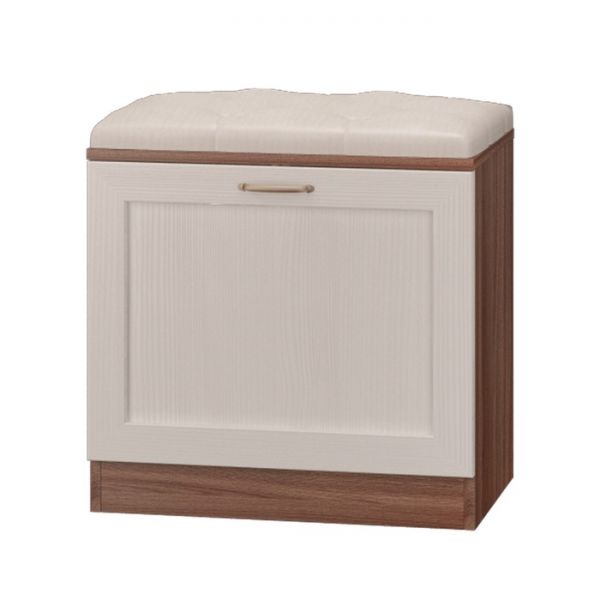Тумба с мягким элементом ЛЕСТЕР 600х390х604 Ясень шимо темный/бодега светлая