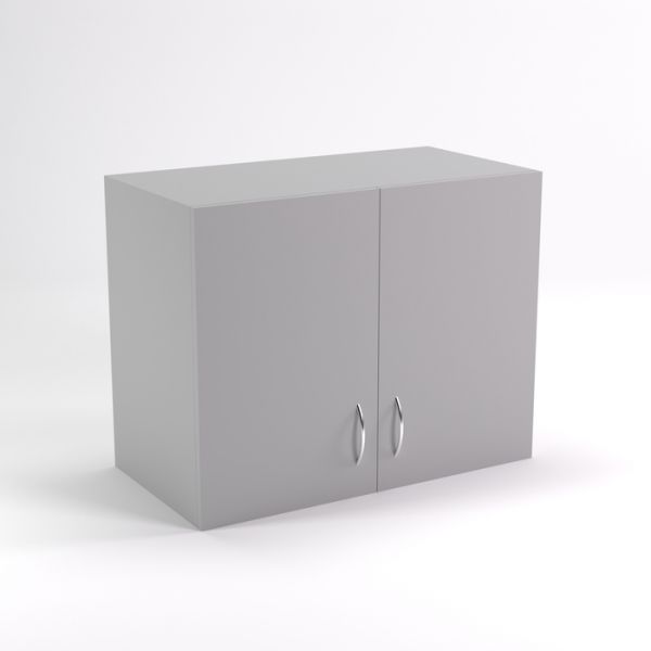 Антресоль двухдверная НАШ-5, 760 ? 600 ? 600 мм, белый шагр