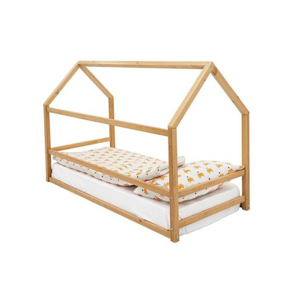 Детская кровать-домик Монтессори Бельмарко Svogen дерево