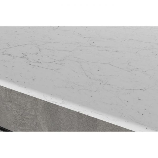 Кухонный гарнитур Ноктюрн мега 2500х600 Бетон темный/Белый