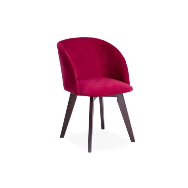 Стул Милли Тайту 26 бордовый велюр/ Стандарт массив Венге