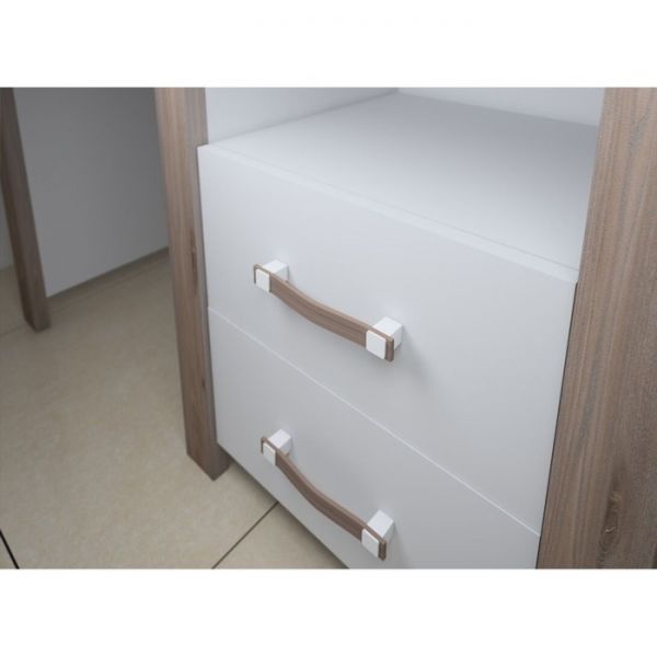 Тумба низкая, 600 ? 360 ? 520 мм, цвет нельсон / белый