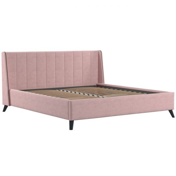 Кровать Мелисса, 1800х2000, ортопедическое осн+ПМ,  Вивальди 27/Пастельный Коралловый