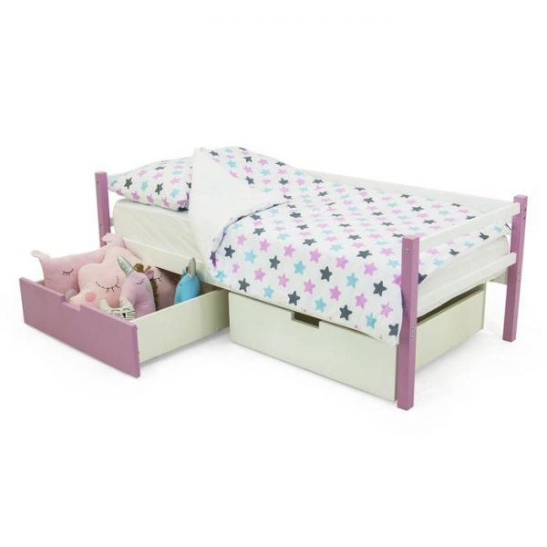 Детская кровать-тахта Svogen лаванда-белый