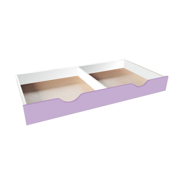 Ящик задвижной для детской кровати, 1588 ? 716 ? 194 мм, цвет белый / зелёный