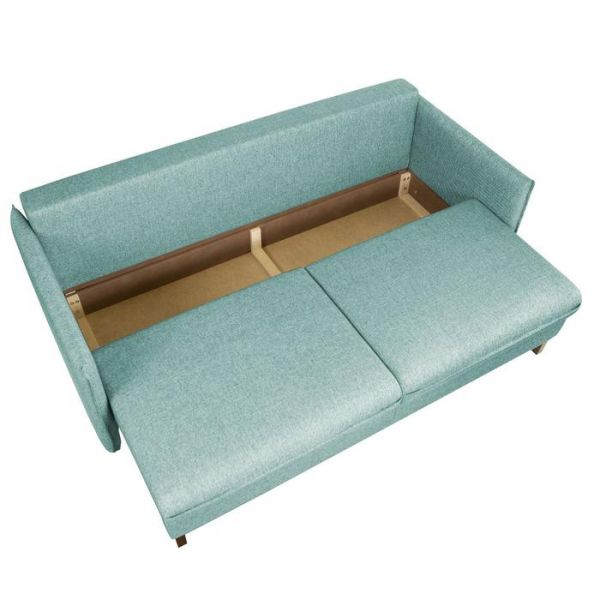 Диван "Матис" с подлокотниками, ткань рогожка AZURE