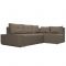 Угловой диван «Амадэус», правый угол, рогожка, цвет бежевый