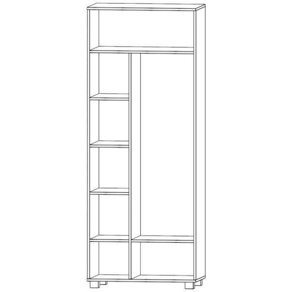 Шкаф для одежды Хаски-21 ирландский дуб/белый