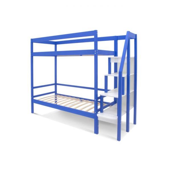 Детская двухъярусная кровать Бельмарко Svogen синий