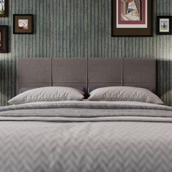 Кровать «Пантеон» без ПМ, 140 ? 200 см, ортопедическое основание, цвет Bravo Grey