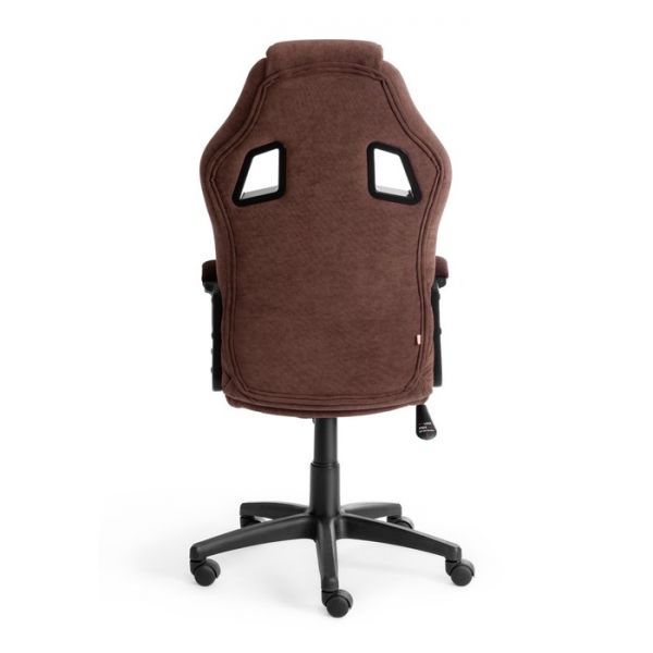 Кресло DRIVER флок/ткань коричневый 45444