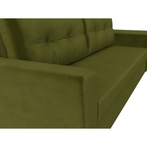 Диван прямой «Амстердам лайт», еврокнижка, микровельвет, цвет бежевый