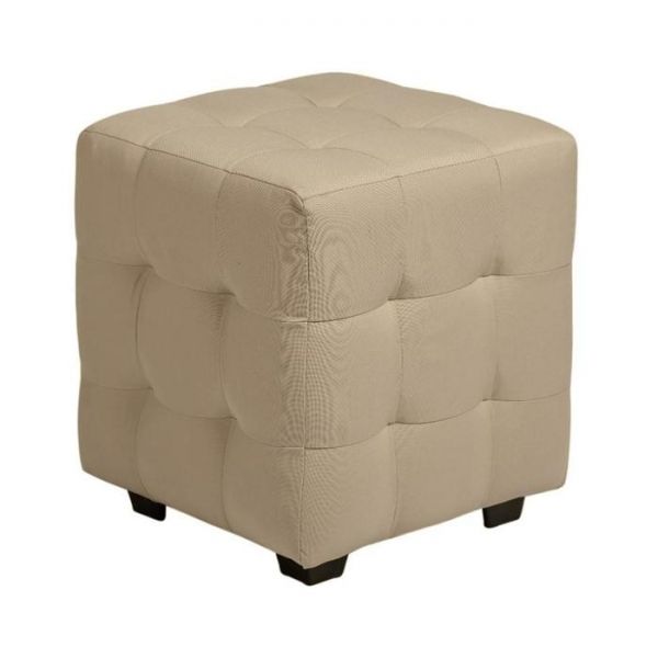 Пуф Генри 400х400х420 Рогожка LATTE