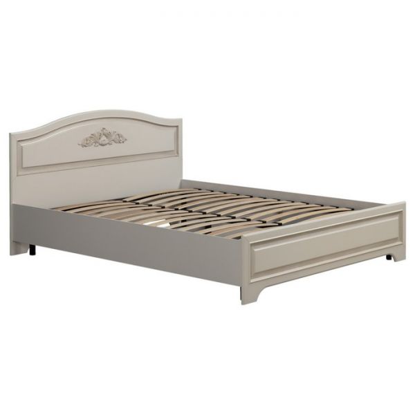 Кровать 1.6 Белла, 1600х2000 с основанием, Белый/джелато софт