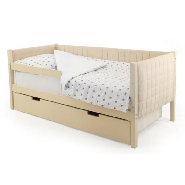 Детская кровать-тахта мягкая Svogen бежевый