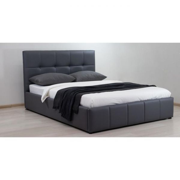 Кровать Хлоя 1600*2000, ортопедическое осн+ПМ, Серый