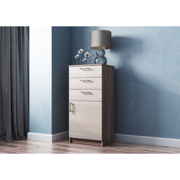 Комод К-24 1040х500х400 Ясень Шимо Светлый/Ясень Шимо Темный