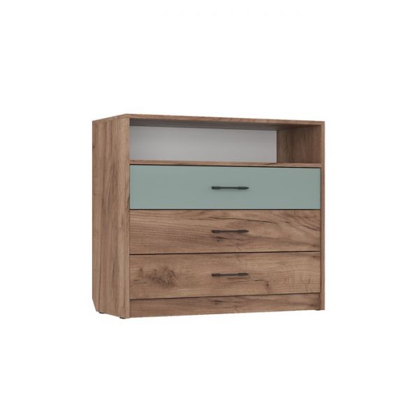 Комод Соната 900х400х800 Дуб Крафт табак/Муссон