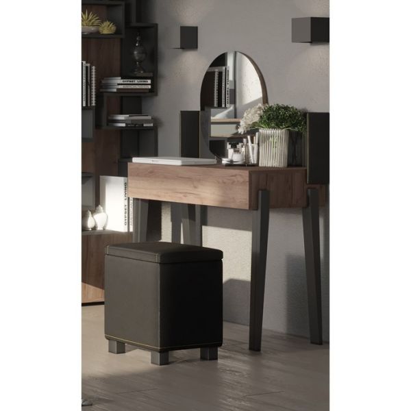 Стол туалетный Nature 43, 800 ? 466 ? 1335 мм, цвет гаскон пайн / чёрный