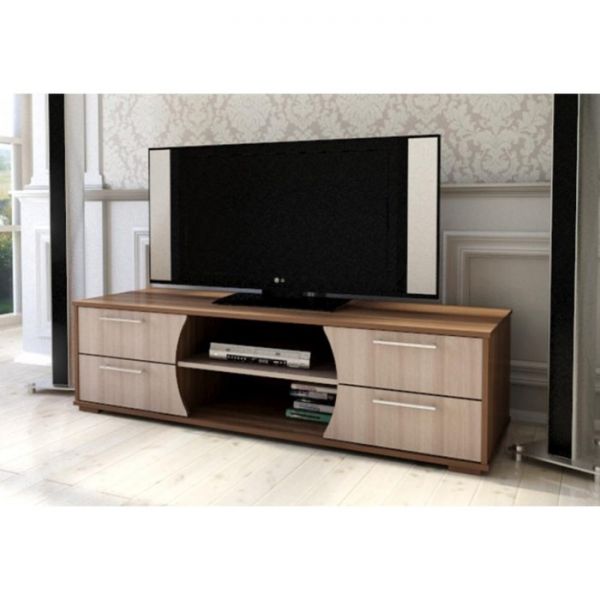 Тумба ТВ-10 420х1510х500 Ясень Шимо Светлый/Ясень Шимо Темный