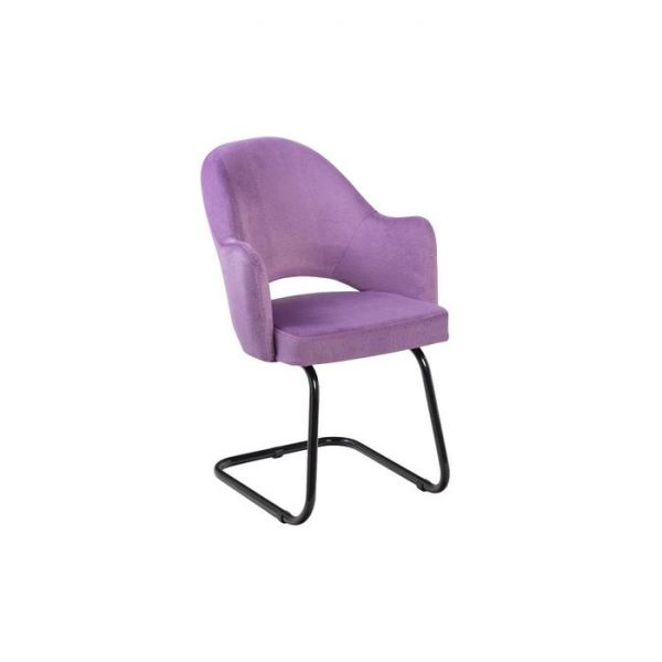 Стул "КЛЕО" АВРОРА 12,велюр, каркас РЕЛАКС металл Черный