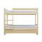 Двухъярусная кровать с выдвижным спальным местом 3 в 1, 800 ? 2000 мм, 800 ? 1900 мм, сосна