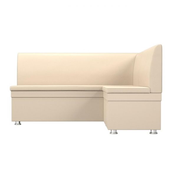 Кухонный угловой диван «Уют», экокожа, цвет бежевый