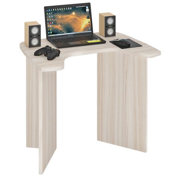 Стол СКЛ-Игр90, 900 ? 680 ? 770 мм, цвет белый жемчуг