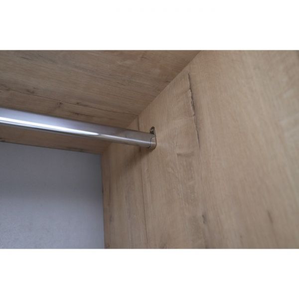 Шкаф 2-х створчатый Кристабель-2 800х550х2230 дуб ирландский/белый матовый/серо-голубой