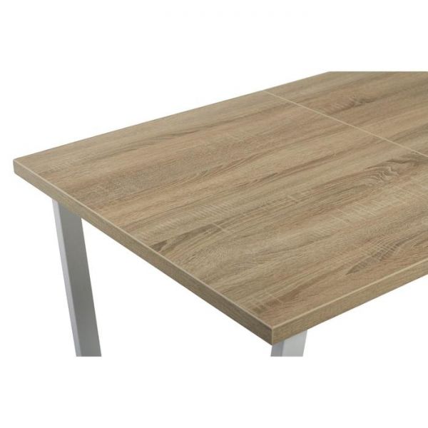 Стол АТЛАНТ-01 1100/1500*700х750 Дуб Бардалино серый/Опора АТЛАНТ-Белый глянец