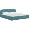 Кровать Илона, 1800х2000, ортопедическое осн+ПМ, Шерлок/Бирюзовый
