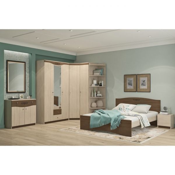 Комод «Ванесса», 902 ? 456 ? 856 мм, цвет ясень шимо светлый / шимо тёмный