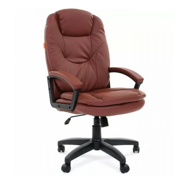 Кресло руководителя Chairman 668 экопремиум коричневый (новый)