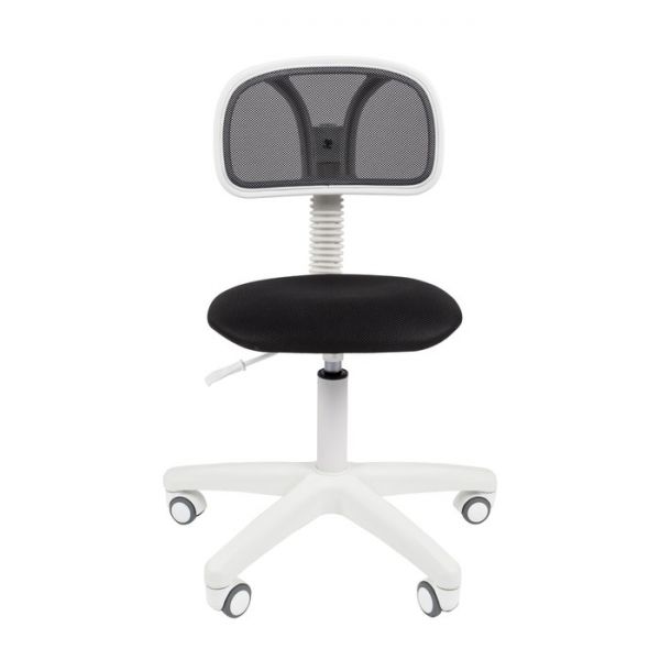 Офисное кресло Chairman 250, белый пластик, ткань чёрная